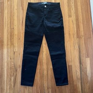 Harper black textured jeans